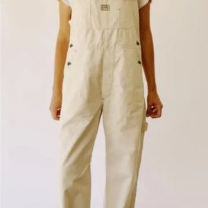 Hey Gang The Natural Canvas Unisex Overalls size 1 NWT!